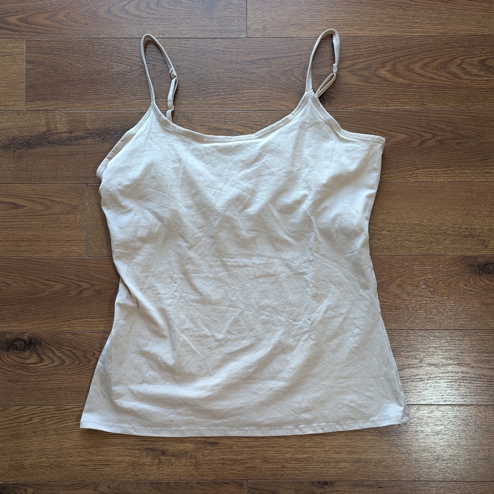 Pact Organic Cotton Women's Everyday Shelf Bra Camisole Champagne XXL - Picture 2 of 11